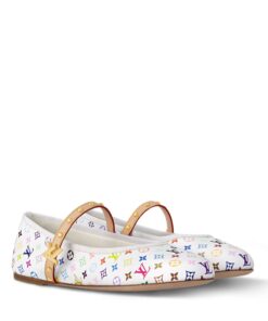 Louis Vuitton LV x TM Romy Flat Ballerina White For Women 1AGVFM