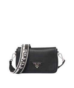 Prada Small Shoulder Bag In Black For Women 9in/ 23cm 1BD314_2DKV_F0002_V_3OO