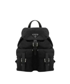 Prada Small Re-Nylon Backpack Black For Women 11in/28cm 1BZ677_RV44_F0002_V_OOO