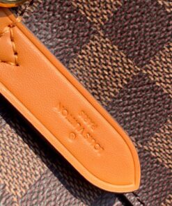 Louis Vuitton NeoNoe MM Bucket Bag Damier Ebene Canvas Safran Yellow For Women, Women’s Handbags, Shoulder And Crossbody Bags 10.2in/26cm LV N40213 - Image 4