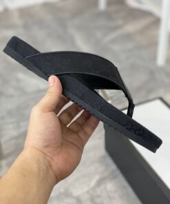 Gucci GG T-Strap Slide Sandals Black For Men 429362 - Image 7