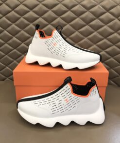 Alternative view of Hermes Eclair Sneakers White/ Black For Men H221170Z 90410