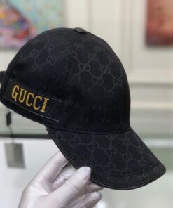 Gucci GG Baseball Hat Black GG Hat - Image 7
