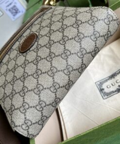Gucci Supreme Messenger Bag Beige And Ebony GG Supreme Canvas 9.3in/23.5cm GG 681021 92THG 8563 - Image 10