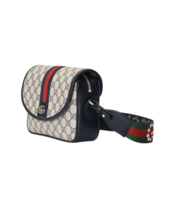 Alternative view of Gucci Ophidia GG Small Shoulder Bag Dark Blue/Beige For Women 9.1in/23cm