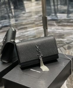 Saint Laurent Kate Medium Chain Bag Black With Tassel For Women 9.4in/24cm YSL 354119BOW0N1000 - Image 4
