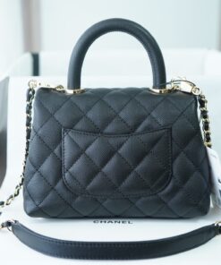 Alternative view of Chanel Classic Flap Bag Mini Crossbody 7.5in/ 19cm Black Gold Hardware For Women