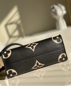 Louis Vuitton OnTheGo PM Tote Bag 9.8in/ 25cm Black Gold Hardware For Women M45659 - Image 11