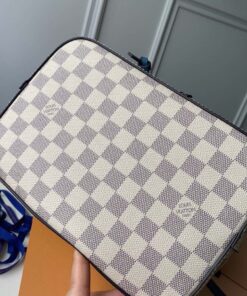 Louis Vuitton NeoNoe MM Bucket Bag Damier Azur Canvas Bleuet Blue For Women, Shoulder And Crossbody Bags, 10.2in/26cm – N40153 - Image 9
