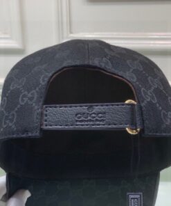 Gucci GG Baseball Hat Black GG Hat - Image 4