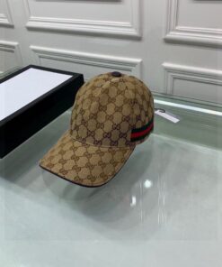 Alternative view of Gucci Original GG Canvas Baseball Hat With Web Beige/Ebony GG Hat