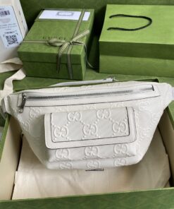 Alternative view of Gucci GG Embossed Belt Bag White GG Embossed For Men  11in/28cm GG