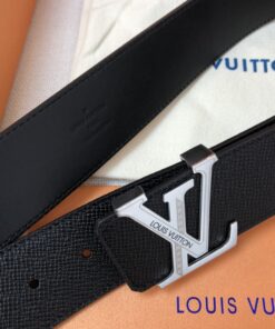 Louis Vuitton Initiales Reversible 40mm Belt Silver Hardware For Men - Image 3