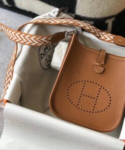 Alternative view of Hermes Evelyne 16 Amazone Bag Brown With Silver-Toned Hardware For Women, Shoulder and Crossbody Bags 6.3in/16cm