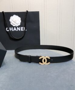 Alternative view of Chanel Belt With Double C Buckle 30mm Belt Black For Women