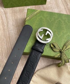 Alternative view of Gucci Signature 40mm Belt Black For Women 411924 CWC1N 1000