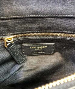 Saint Laurent Loulou Small Chain Bag In Matelassé “Y” Black For Women 9.4in/24cm YSL 494699DV7271000 - Image 6