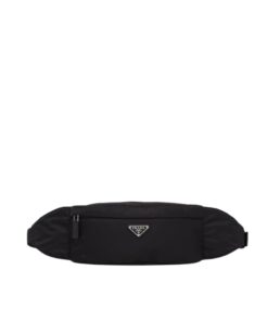 Prada Re-Nylon and Saffiano Belt Bag Black For Women 10.2in/26cm 2VL034_2DMG_F0002_V_OOO