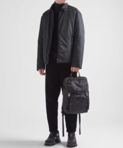 Alternative view of Prada Re-Nylon And Saffiano Backpack Black For Men 45cm / 17.7in 2VZ135_2DMG_F0002_V_HOL