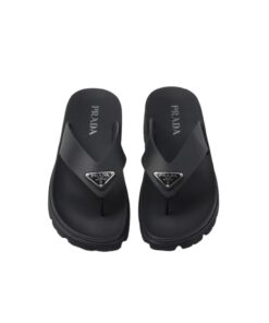 Prada Rubber Thong Sandal Black For Men – 2Y3130_3LKK_F0002_F_G000