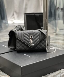 Alternative view of Saint Laurent Small Bag Black In Mix Matelasse For Women 8.2in/21cm YSL 600195BOW921000