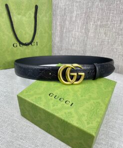 Gucci Signature Belt Black For Women