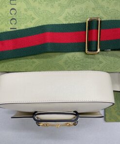 Gucci Horsebit 1955 Mini Bag White For Women, Women’s Bags 8in/20.5cm GG 658574 18YSG 9068 - Image 8