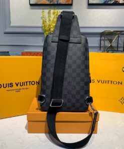 Louis Vuitton Avenue Sling Bag Damier Graphite Canvas For Men, Shoulder and Crossbody Bags 12.2in/31cm LV N41719 - Image 6