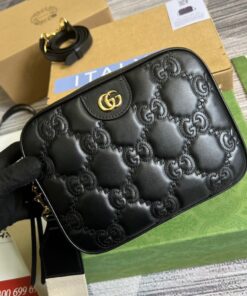 Gucci Matelasse Shoulder Bag Black For Women, Women’s Bags 8.5in/22cm GG 702234 UM8HG 1046 - Image 10