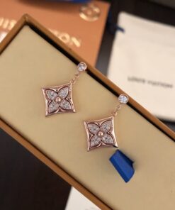Louis Vuitton Color Blossom BB Star Earrings Rose Gold Hardware For Women - Image 4