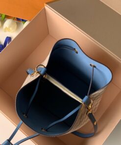Louis Vuitton NeoNoe MM Bucket Bag Damier Azur Canvas Bleuet Blue For Women, Shoulder And Crossbody Bags, 10.2in/26cm – N40153 - Image 8