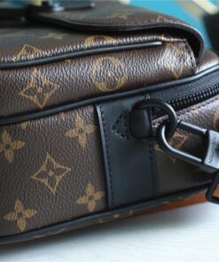 Louis Vuitton S-Lock Messenger Monogram Macassar For Men, Shoulder and Crossbody Bags 8.7in/22cm LV M45806 - Image 13