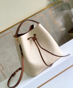 Louis Vuitton NeoNoe MM Bucket Bag Monogram Empreinte Creme For Women, Shoulder Bags 10.2in/26cm LV M45307 - Image 8