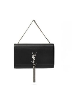 Saint Laurent Kate Medium Chain Bag Black With Tassel For Women 9.4in/24cm YSL 354119BOW0N1000