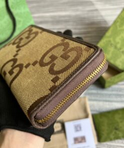 Gucci Diana Jumbo GG Zip Around Wallet With GG Signature Brown For Men 7.5in/19cm GG - Image 8