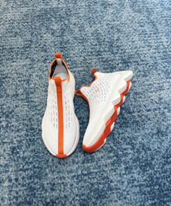 Hermes Eclair Sneakers White/ Orange For Men H221892ZH90410 - Image 6