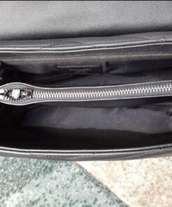 Saint Laurent Lou Lou Medium Chain Bag Black For Women 12.6in/32cm YSL 574946DV7281000 - Image 8
