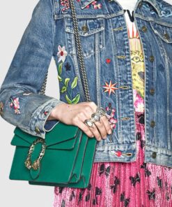 Alternative view of Gucci Dionysus Shoulder Bag 11in/ 28cm Green Palladium Hardware For Women 400249 CAOGX 3120