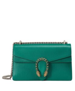 Gucci Dionysus Shoulder Bag 11in/ 28cm Green Palladium Hardware For Women 400249 CAOGX 3120