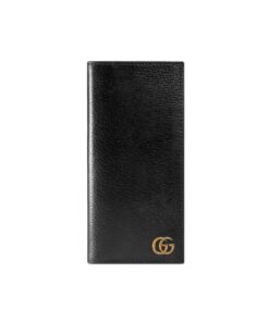 GG Marmont Long Wallet Black For Men 7.1in/18cm 428740 DJ20T 1000