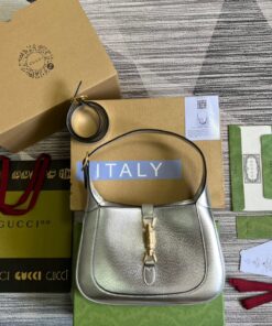 Alternative view of Gucci Jackie 1961 Medium Shoulder Bag Silver For Women, Women’s Bags 10.8in/28cm GG