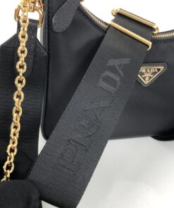 Prada Re-Edition 2005 Re-Nylon Bag Black For Women 8.6in/22cm 1BH204_R064_F0632_V_V9L - Image 8