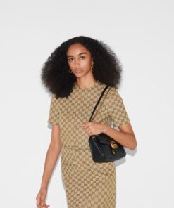 Alternative view of Gucci GG Marmont Small Matelassé Shoulder Bag Black For Women 10in/25cm 443497 DTDIT 1000