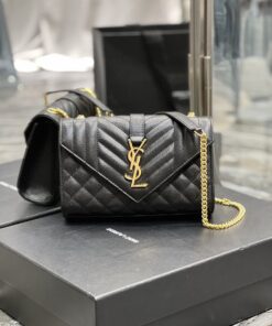 Saint Laurent Small Bag Black In Mix Matelasse For Women 8.2in/21cm YSL 600195BOW911000 - Image 8