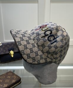 Alternative view of Gucci Canvas Baseball Hat Grey GG Hat