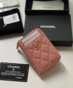 Chanel Zipped Coin Purse Pink Bag For Women 10.9cm/4.3in AP1650 Y33352 NI687