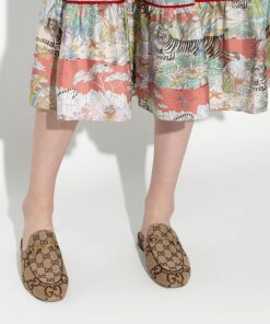 Alternative view of Gucci Jumbo GG Princetown Slipper By Canavas Brown For Women GG 475094 UKO60 2588