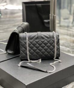 Saint Laurent Small Bag Black In Mix Matelasse For Women 8.2in/21cm YSL 600195BOW921000 - Image 9