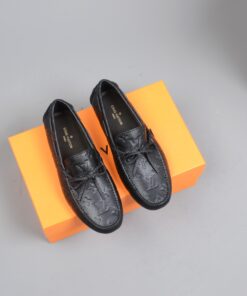 Louis Vuitton Driver Moccasin Black Virgil Abloh For Men LV