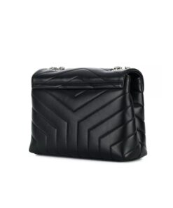 Saint Laurent Loulou Small Chain Bag In Matelassé “Y” Black For Women 9.4in/24cm YSL 494699DV7261000 - Image 6